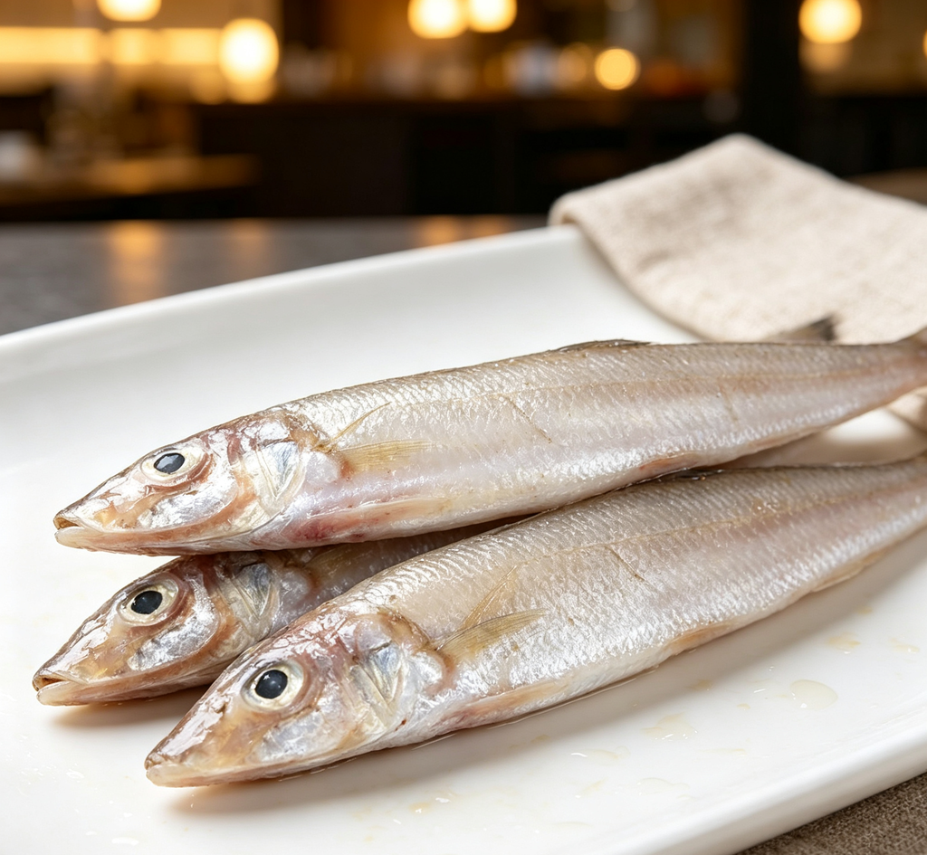 Fresh Whole Anchovies: Pristine Seafood Delight