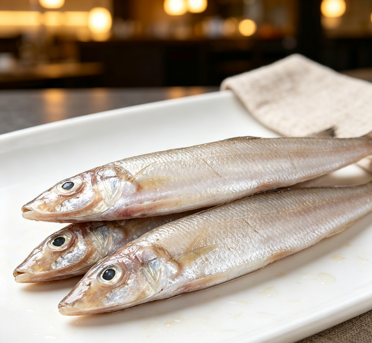 Fresh Whole Anchovies: Pristine Seafood Delight