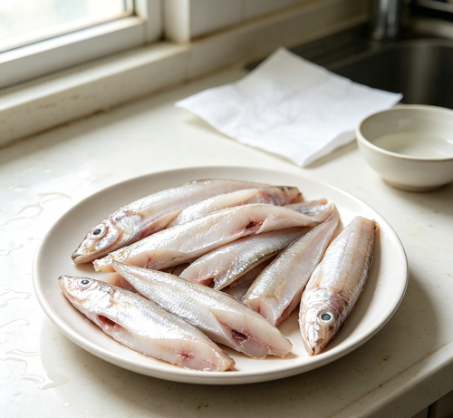 Fresh Whole Anchovies: Pristine Seafood Delight