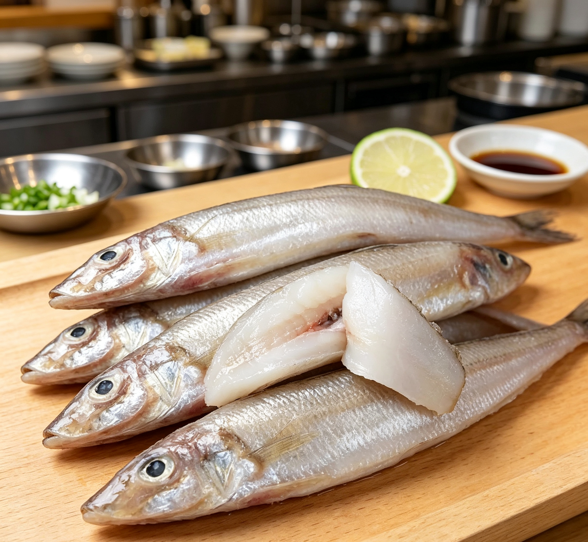 Fresh Whole Anchovies: Pristine Seafood Delight